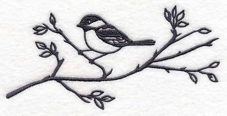 Simply Birds on Branches - Chickadee