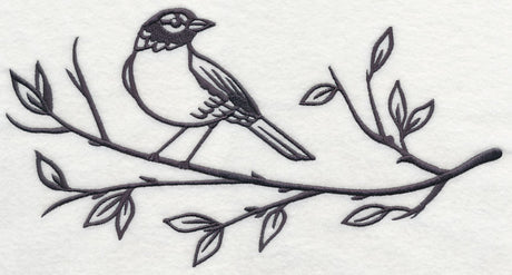 Simply Birds on Branches - Robin