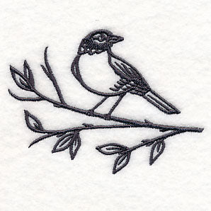 Simply Birds on Branches - Robin