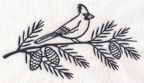 Simply Birds on Branches - Cardinal