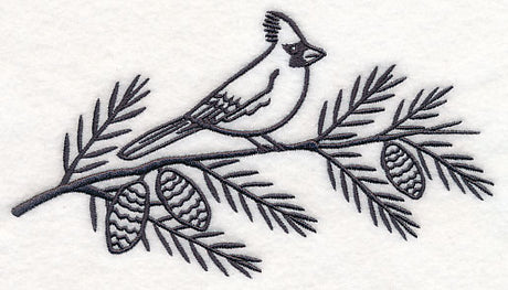 Simply Birds on Branches - Cardinal