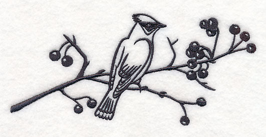 Simply Birds on Branches - Cedar Waxwing