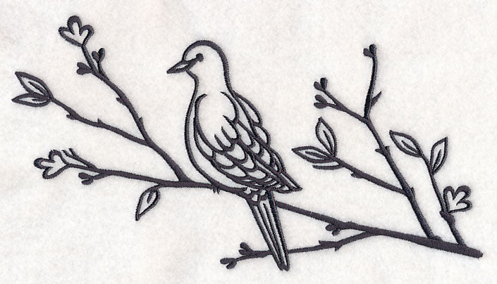 Simply Birds on Branches - Mourning Dove