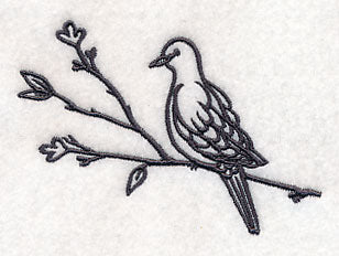 Simply Birds on Branches - Mourning Dove