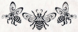 Honeybee Trio (Blackwork)