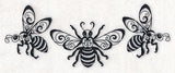 Honeybee Trio (Blackwork)