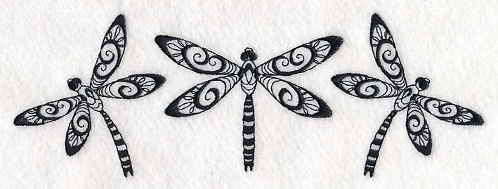 Dragonfly Trio (Blackwork)