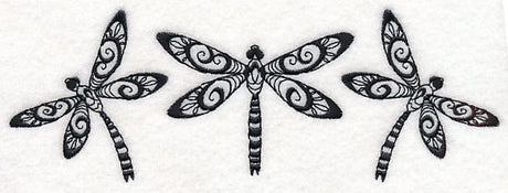 Dragonfly Trio (Blackwork)