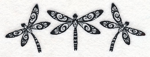Dragonfly Trio (Blackwork)