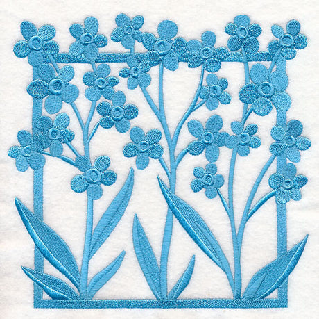 Fresh Floral Silhouettes - Forget-Me-Nots