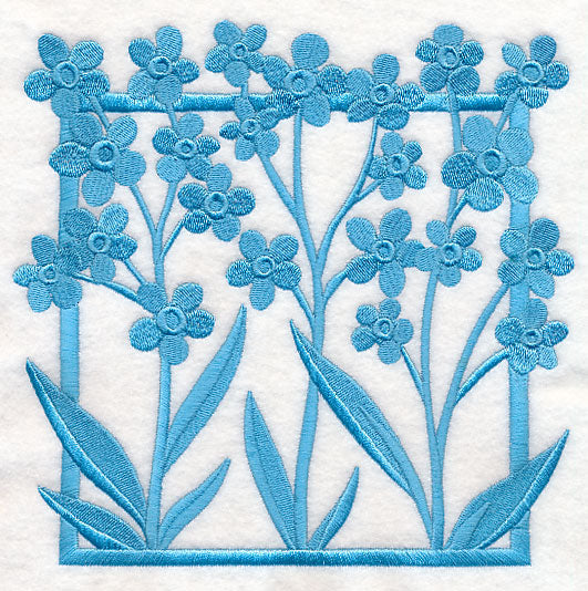 Fresh Floral Silhouettes - Forget-Me-Nots