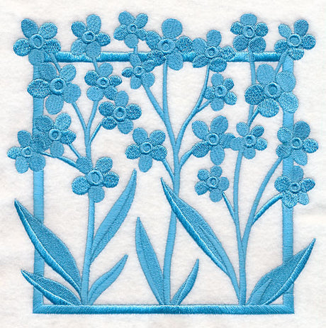 Fresh Floral Silhouettes - Forget-Me-Nots