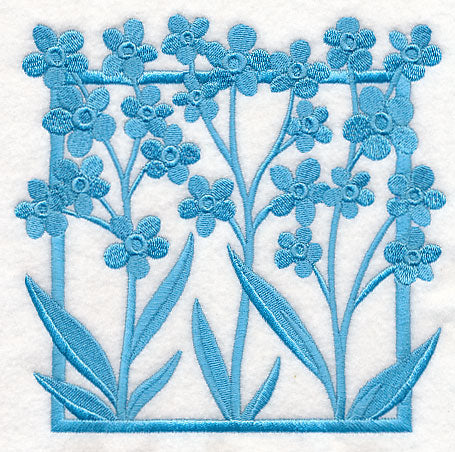 Fresh Floral Silhouettes - Forget-Me-Nots