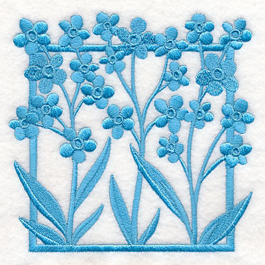 Fresh Floral Silhouettes - Forget-Me-Nots