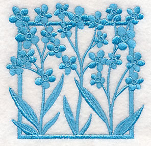 Fresh Floral Silhouettes - Forget-Me-Nots