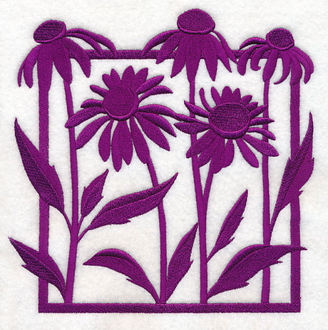 Fresh Floral Silhouettes - Coneflowers