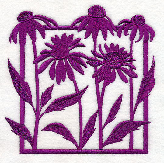 Fresh Floral Silhouettes - Coneflowers