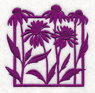 Fresh Floral Silhouettes - Coneflowers