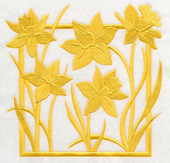 Fresh Floral Silhouettes - Daffodils