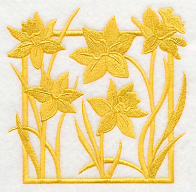 Fresh Floral Silhouettes - Daffodils