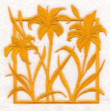 Fresh Floral Silhouettes - Day Lilies