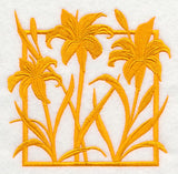 Fresh Floral Silhouettes - Day Lilies