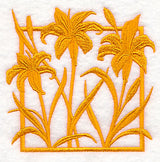 Fresh Floral Silhouettes - Day Lilies