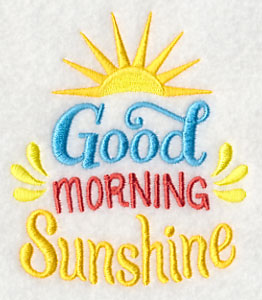 GoodMorning☆Coll Good Morning Sunshine – Embroidery Library