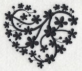Leafy Heart 1 (Blackwork)
