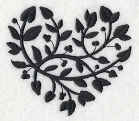 Leafy Heart 2 (Blackwork)