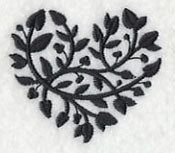 Leafy Heart 2 (Blackwork)