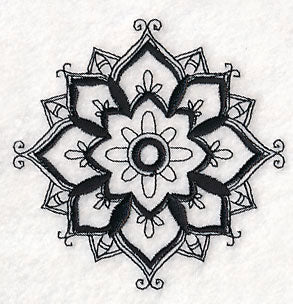 Mendhi Flourish 1 (Blackwork)