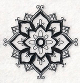 Mendhi Flourish 1 (Blackwork)