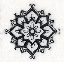 Mendhi Flourish 1 (Blackwork)