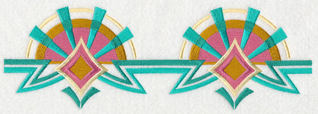 Art Deco Sunburst Border