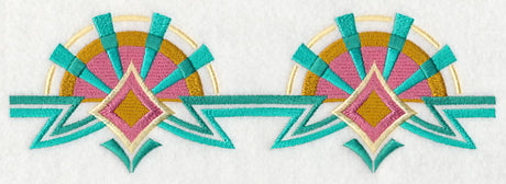 Art Deco Sunburst Border