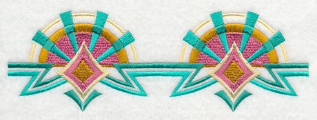 Art Deco Sunburst Border