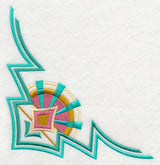 Art Deco Sunburst Corner