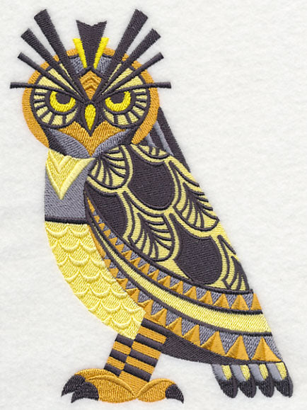 Art Deco Great Horned Owl