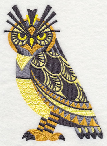 Art Deco Great Horned Owl