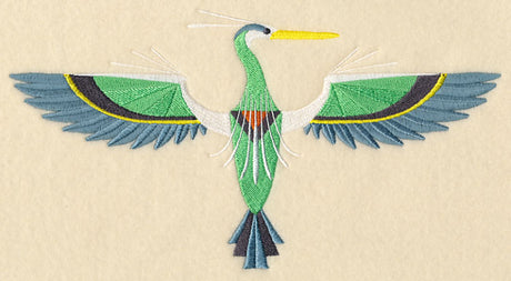 Art Deco Great Blue Heron