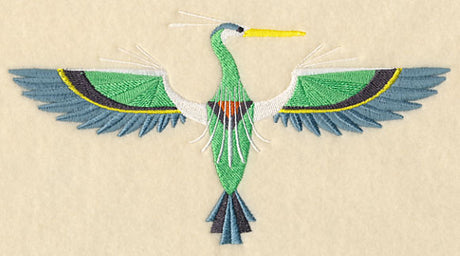 Art Deco Great Blue Heron