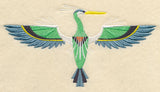 Art Deco Great Blue Heron