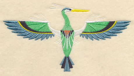 Art Deco Great Blue Heron