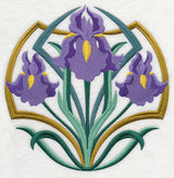 Art Deco Iris - Circle