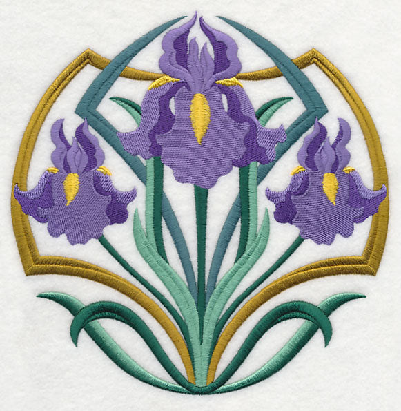Art Deco Iris - Circle