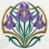 Art Deco Iris - Circle
