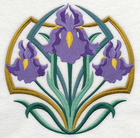 Art Deco Iris - Circle
