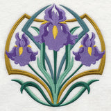 Art Deco Iris - Circle