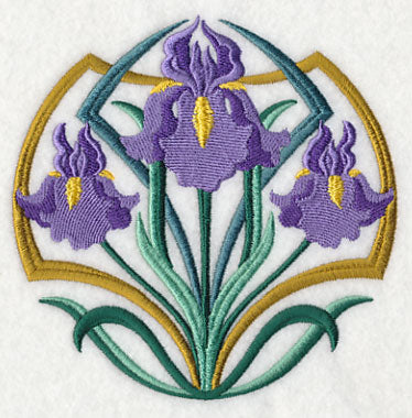 Art Deco Iris - Circle